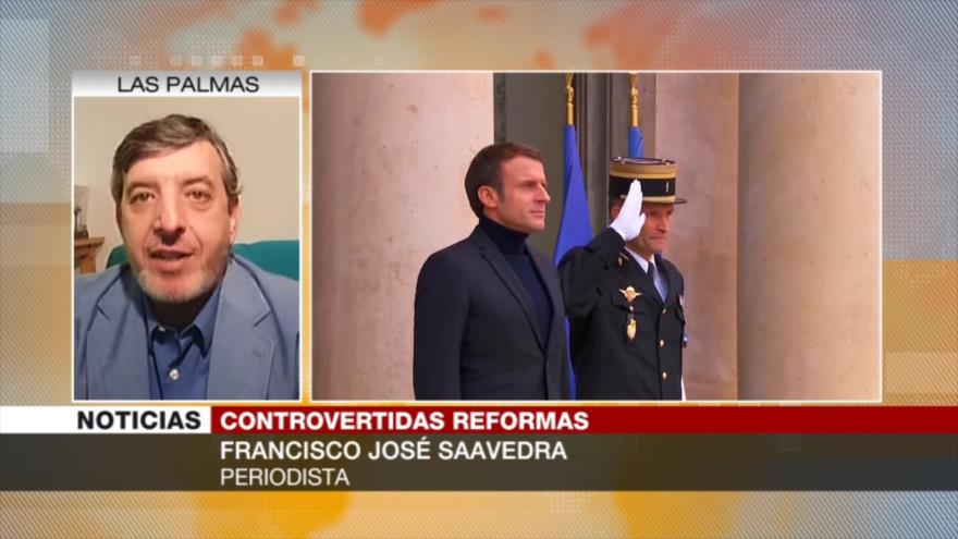 José Saavedra: Macron, en lugar de resolver problemas, los acrecenta