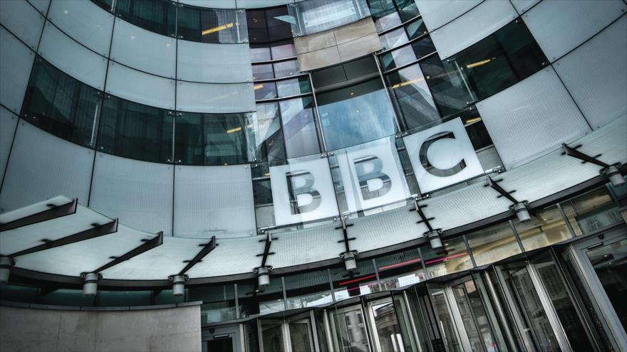 El edificio de la cadena británica BBC en Londres, la capital del Reino Unido.
