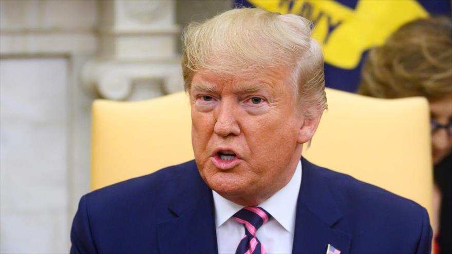 El presidente de EE.UU., Donald Trump, se reúne con su par paraguayo, Mario Abdo, en Washington, 13 de diciembre de 2019. (Foto: AFP)