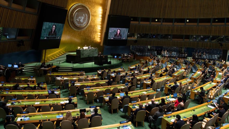 Una sesión de la Asamblea General de Naciones Unidas (AGNU), celebrada en Nueva York, 24 de septiembre de 2019. (Foto: AFP)