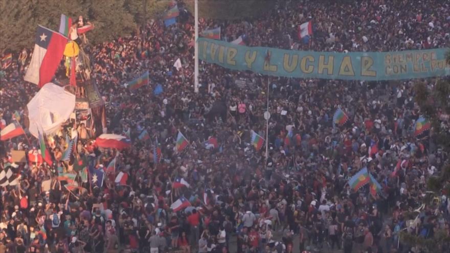 Chilenos protestan por novena semana consecutiva contra Piñera