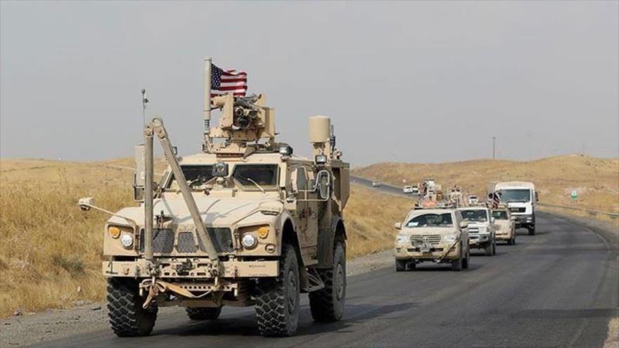 Un convoy militar de EE.UU. entra en la provincia de Al-Hasaka, en el noreste de Siria, 15 de diciembre de 2019. (Foto: Anadolu)