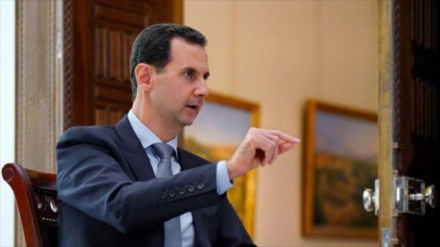 El presidente de Siria, Bashar al-Asad, ofrece una entrevista en Damasco, capital siria.