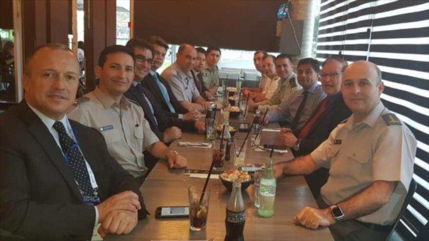 Reunión de Guillermo Paiva, jefe de DINE, con Menahem Cohen, director comercial de la empresa israelí MER Group, 21 noviembre de 2018.