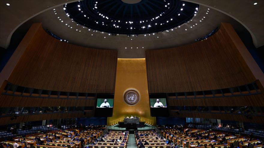 Un debate en el 74.º periodo de sesiones de la Asamblea General de las Naciones Unidas (AGNU), 28 de septiembre de 2019. (Foto: AFP)
