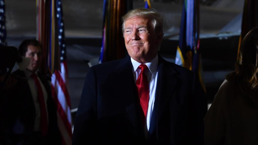 El presidente de EE.UU., Donald Trump, en la Base Conjunta Andrews, Maryland, EE.UU., 20 de diciembre de 2019. (Foto: AFP)