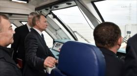 Vídeo: Putin amarra Crimea a Rusia con la primera conexión en tren