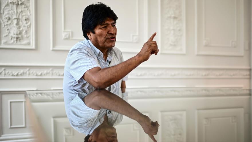 El depuesto presidente boliviano, Evo Morales, durante una entrevista en Buenos Aires, la capital argentina, 24 de diciembre de 2019. (Foto: AFP)
