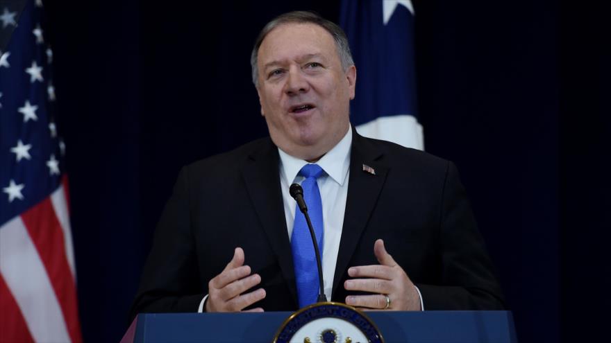 El secretario de Estado de EE.UU., Mike Pompeo, asiste a una reunión celebrada en la sede de este ente en Washington, 19 de diciembre de 2019. (Foto: AFP)
