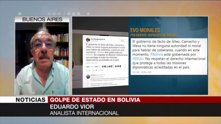 Vior: No hay garantías para elecciones democráticas en Bolivia