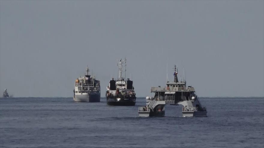 Maniobras Irán-Rusia-China en el océano Índico terminan con éxito