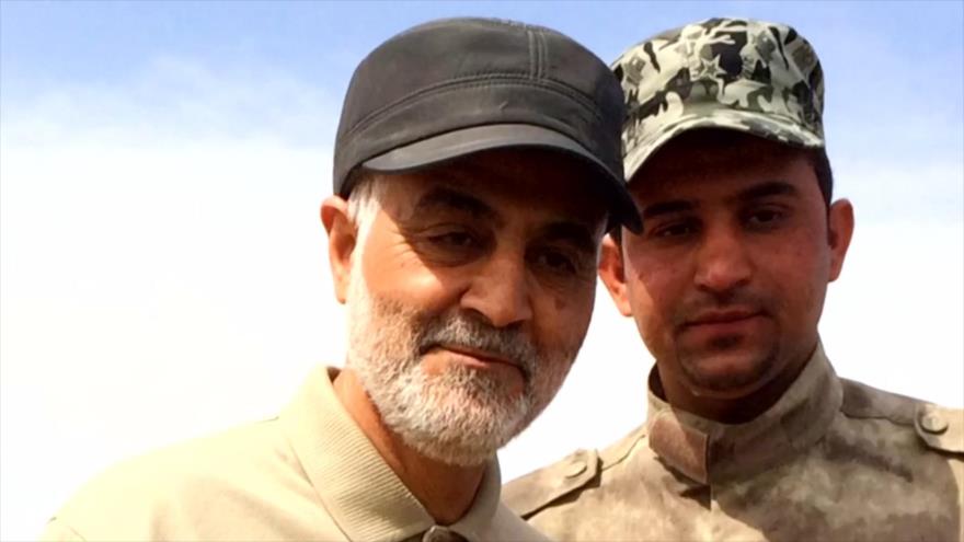 El comandante de las Fuerzas de Quds del CGRI de Irán, el teniente general Qasem Soleimani, en una misión en Irak, 8 de marzo de 2015.