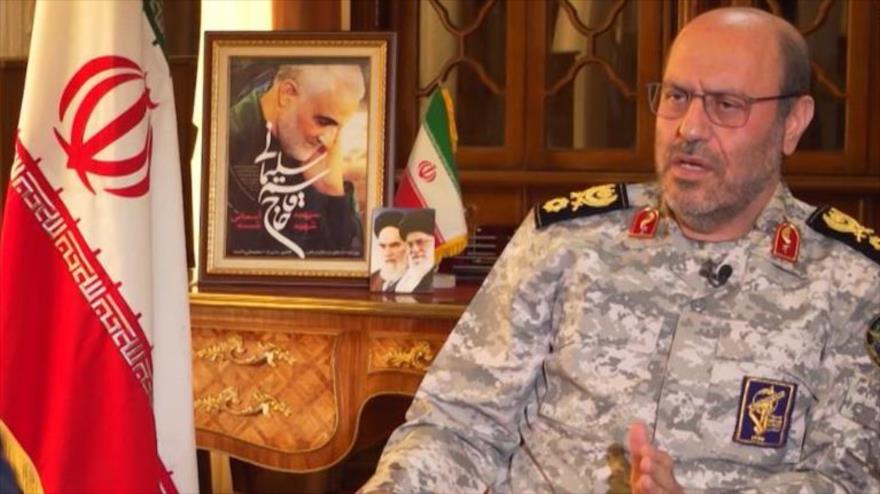 El general de brigada Hosein Dehqan, asesor militar del Líder de Irán, entrevistado por la cadena CNN.