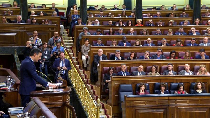 España: gritos e insultos en el debate de investidura de Sánchez