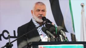 Líder de HAMAS ofrece un discurso en el funeral de Soleimani