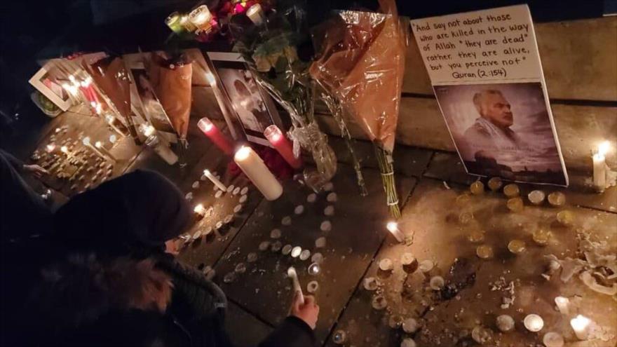 Vigilia en Toronto en homenaje a Soleimani, asesinado por EEUU