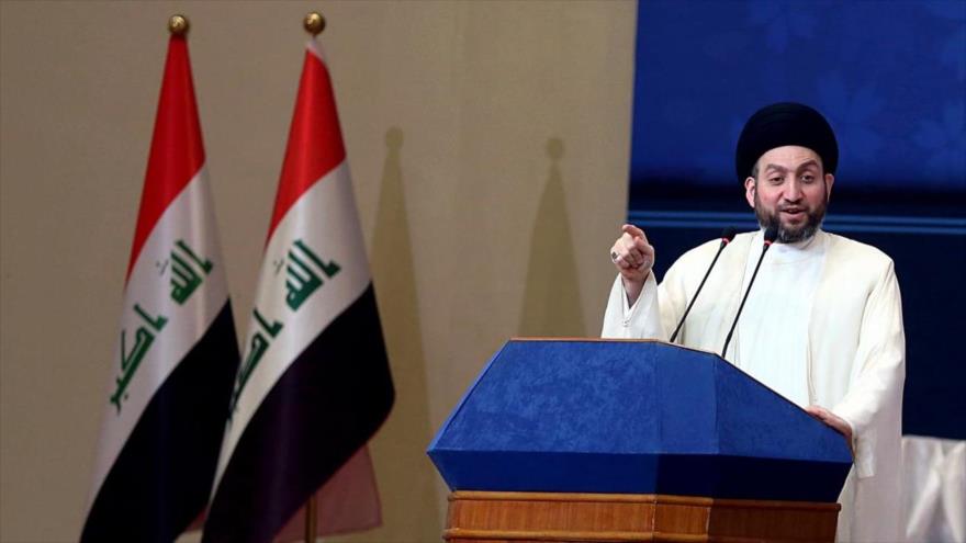 El líder del Movimiento de Sabiduría Nacional de Irak, Amar al-Hakim. 
