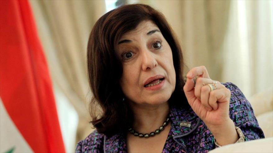 La consejera política y de información de la Presidencia de Siria, Buzaina Shaaban.