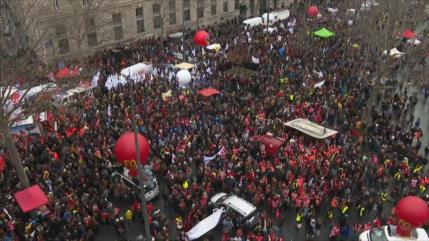 Francia vive su 36.ª jornada de huelga contra reforma de Macron