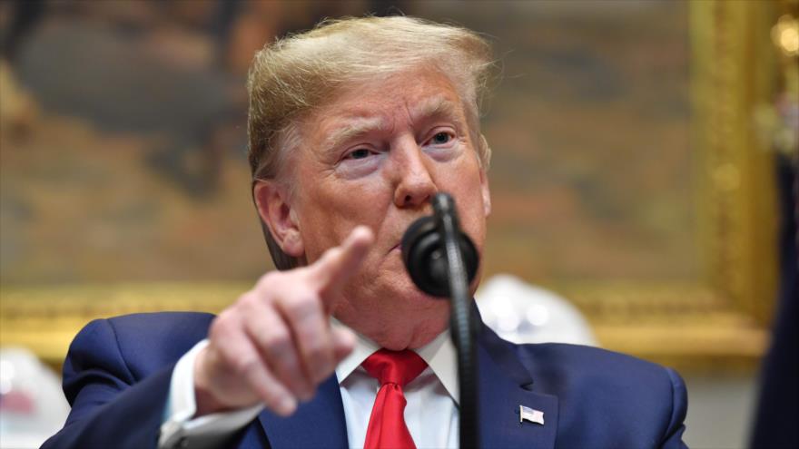 El presidente de Estados Unidos, Donald Trump, habla a la prensa, en la Casa Blanca en Washington D.C., 9 de enero de 2020. (Foto: AFP)