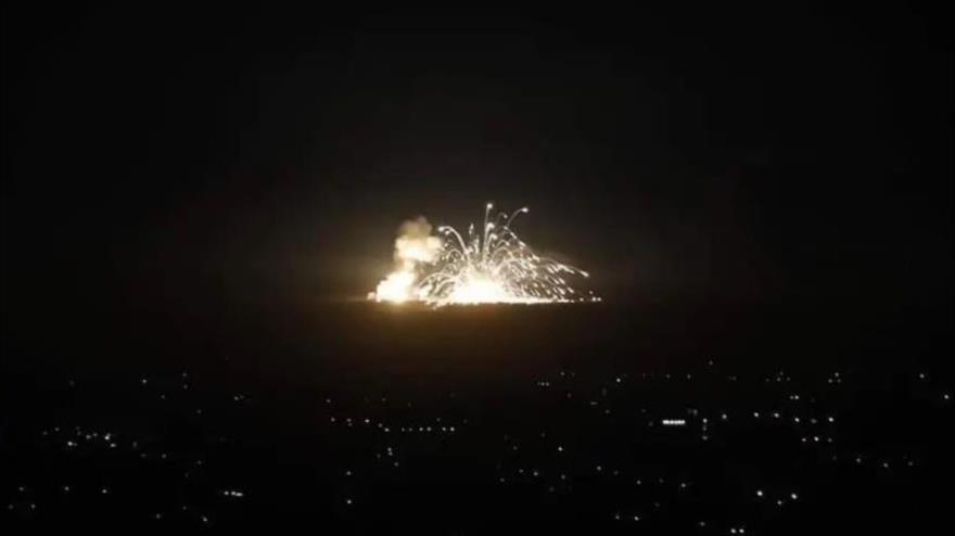Explosión de un sitio en el norte de Siria.