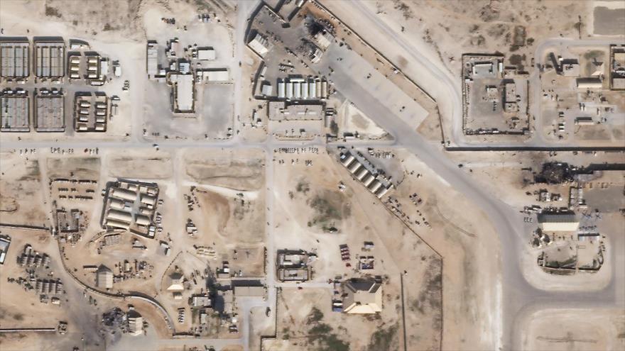 Una imagen satelital muestra daños a la base aérea estadounidense de Ain al-Asad en Irak, tras el ataque aéreo de Irán, 8 de enero de 2020. (Foto: AFP)