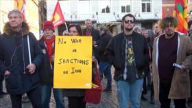 Italianos protestan contra las guerras de la OTAN en Oriente Medio
