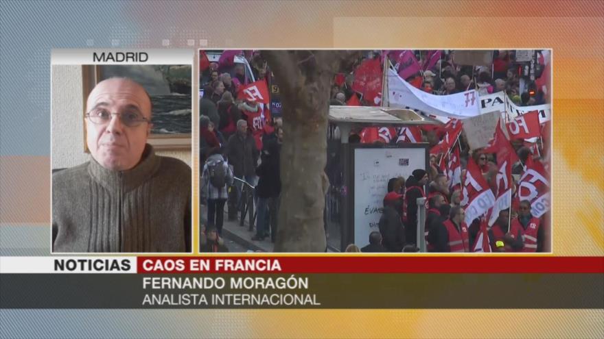 Moragón: Manifestaciones ponen a Macron en difícil situación | HISPANTV