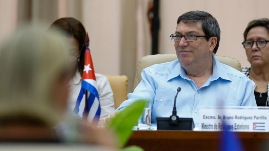 El canciller cubano, Bruno Rodríguez Parrilla, durante una reunión en La Habana (capital), 9 de septiembre de 2019. (Foto: AFP) 