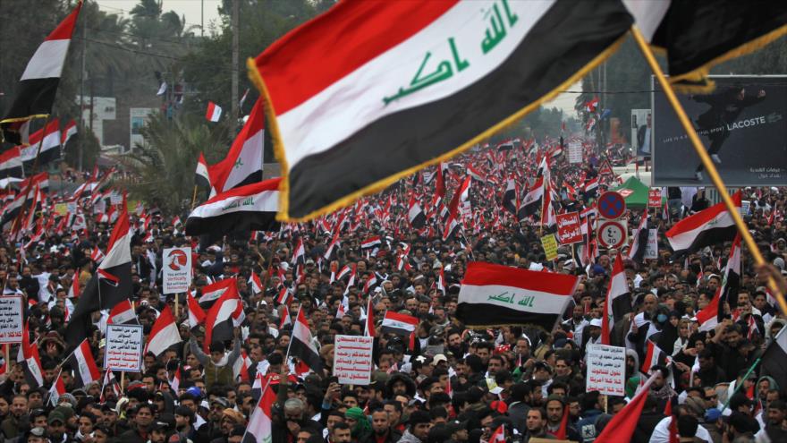 Irak: Ya superan el millón los participantes en marcha anti-EEUU