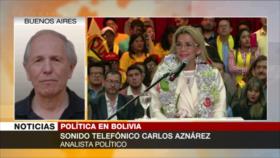 Aznárez: Con Áñez, no habrá comicios transparentes en Bolivia