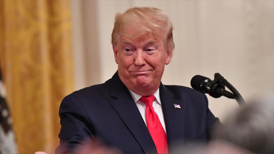 El presidente de EE.UU., Donald Trump, en una conferencia de prensa, Washington D.C. 24 de enero 2020. (Foto: AFP)