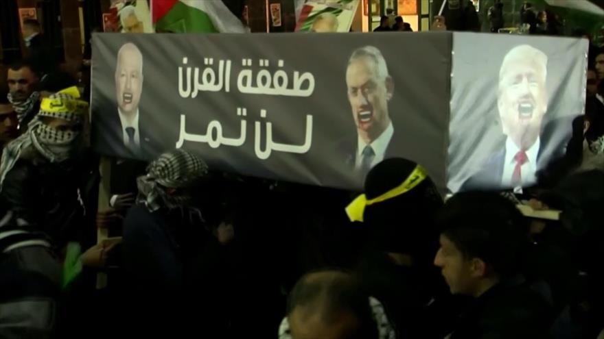 Palestinos rechazan el plan proisraelí de Donald Trump