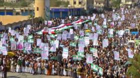 Miles de yemeníes repudian “malvado” plan de Trump para Palestina