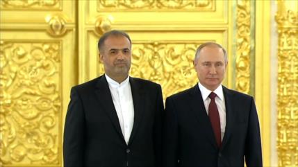 Embajador iraní en Rusia entrega credenciales al presidente Putin