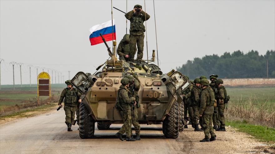 Las fuerzas rusas desplegadas en el norte de Siria, 20 de enero de 2020. (Foto: AFP)