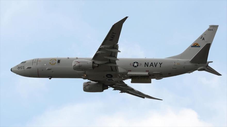 Un avión de reconocimiento estadounidense Boeing P-8A Poseidon.