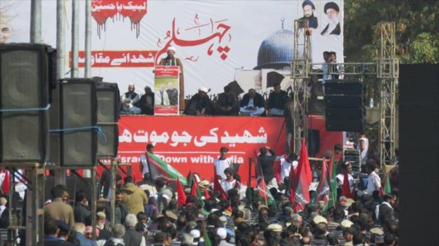 Paquistaníes alaban rol de Soleimani y piden salida de EEUU de zona