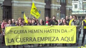 Vídeo: Españoles protestan por la llegada de buque saudí con armas
