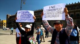 Mexicanos denuncian corrupción en el Instituto Nacional Electoral