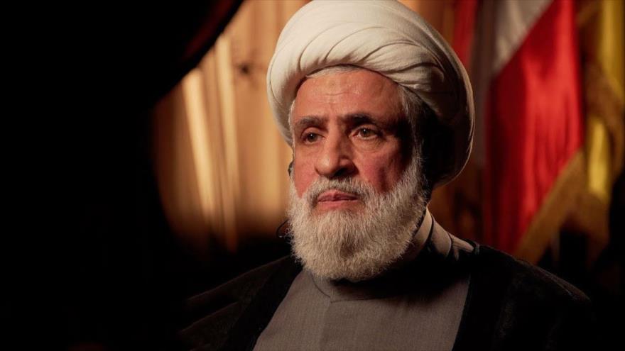 El vicesecretario general del Movimiento de Resistencia Islámica de El Líbano (Hezbolá), el sheij Naim Qasem.