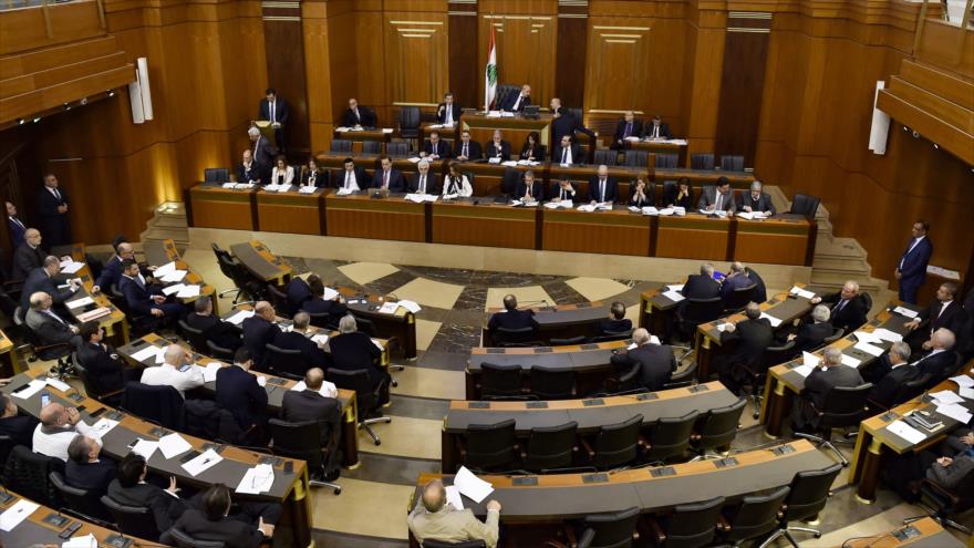 La reunión del Parlamento libanés en la capital Beirut, 11 de febrero de 2020. (Foto: AFP)