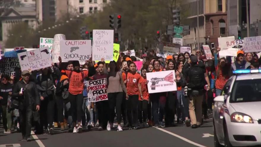 Marchan en EEUU contra inacción de Senado ante control de armas