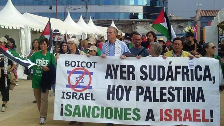 Una marcha contra el apartheid israelí.