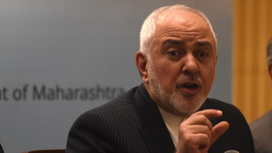 El canciller iraní, Mohamad Yavad Zarif, en una reunión en la India, 17 de enero de 2020. (Foto: AFP)
