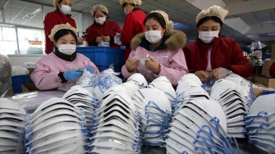 China construye en 6 días nueva fábrica de mascarillas por coronavirus.