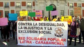 Españoles exigen el derecho a la Renta Mínima de Inserción