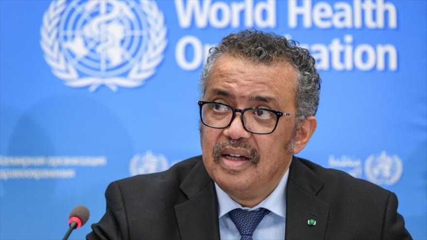 El director de la Organización Mundial de la Salud, Tedros Adhanom Ghebreyesus, en Ginebra, Suiza, 24 de febrero de 2020. (Foto: AFP)