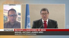 Jaimes Niño: Sanciones de EEUU muestran que es un Estado forajido