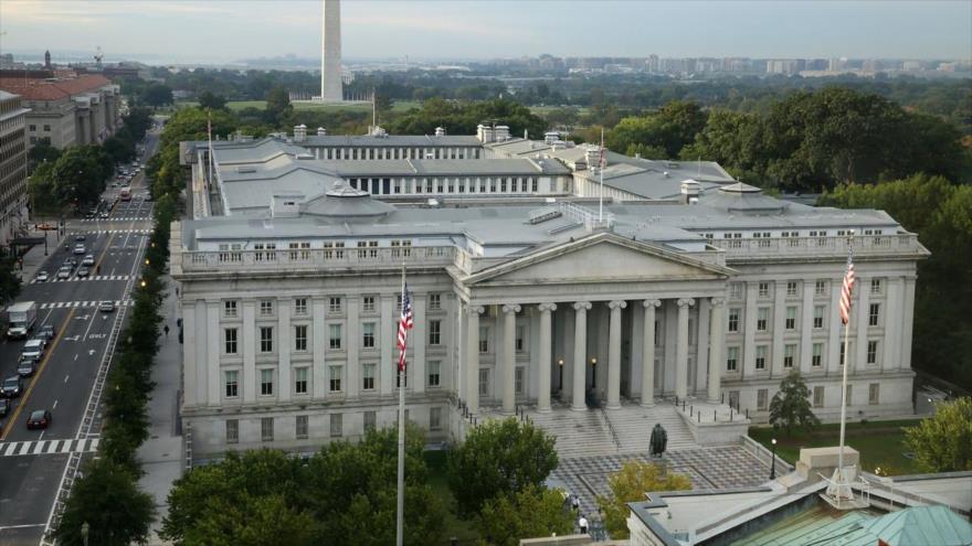La sede del Departamento del Tesoro de Estados Unidos en Washington, la capital.